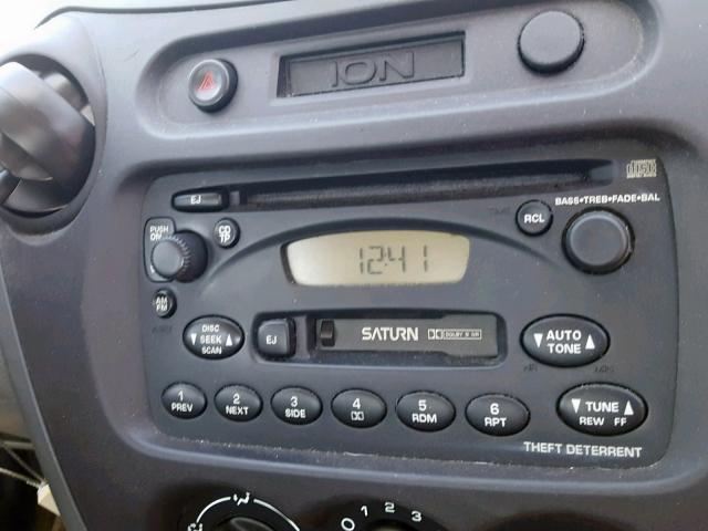 1G8AL52F63Z127095 - 2003 SATURN ION LEVEL GRAY photo 9