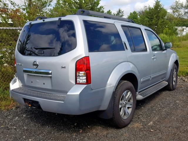 5N1AR1NB4AC627449 - 2010 NISSAN PATHFINDER SILVER photo 4