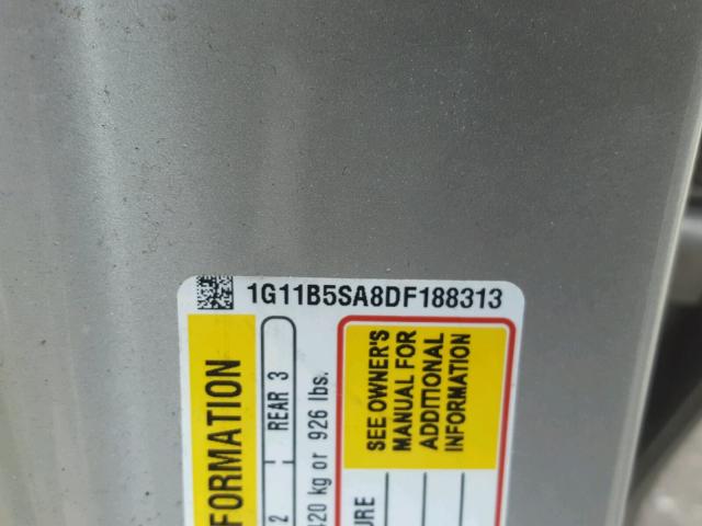 1G11B5SA8DF188313 - 2013 CHEVROLET MALIBU LS 金色 照片 10