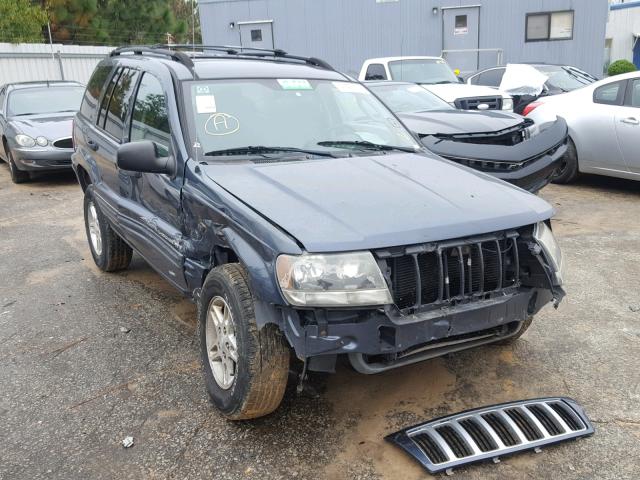 1J8GX48S24C145027 - 2004 JEEP GRAND CHER BLUE photo 1