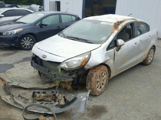 KNADM4A35G6687230 - 2016 KIA RIO LX SILVER photo 9