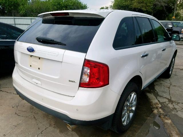 2FMDK3JC5BBB02249 - 2011 FORD EDGE SEL WHITE photo 4