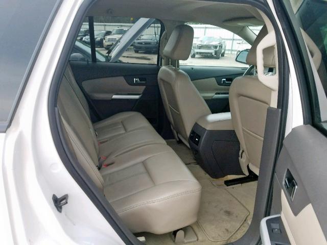 2FMDK3JC5BBB02249 - 2011 FORD EDGE SEL WHITE photo 6