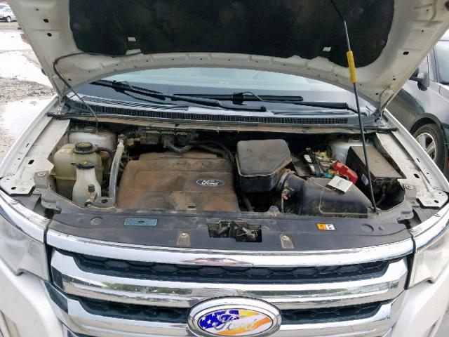 2FMDK3JC5BBB02249 - 2011 FORD EDGE SEL WHITE photo 7