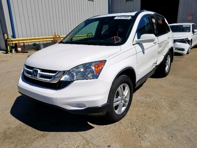 5J6RE3H76AL048012 - 2010 HONDA CR-V EXL WHITE photo 2