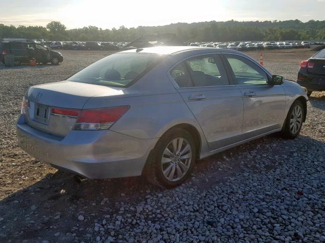 1HGCP2F86CA131077 - 2012 HONDA ACCORD EXL SILVER photo 4