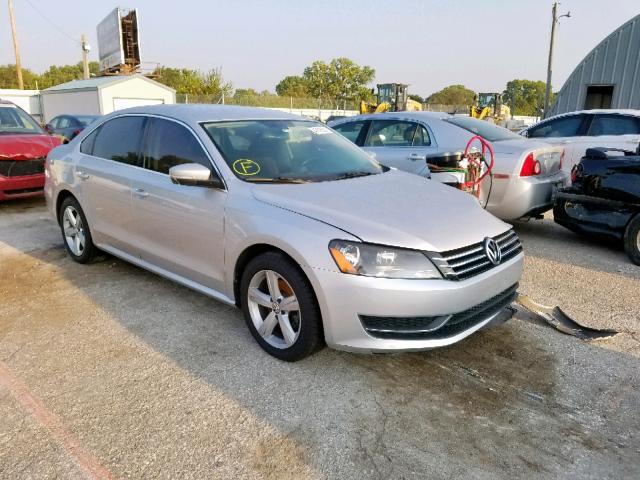 1VWBP7A36DC016775 - 2013 VOLKSWAGEN PASSAT SE SILVER photo 1