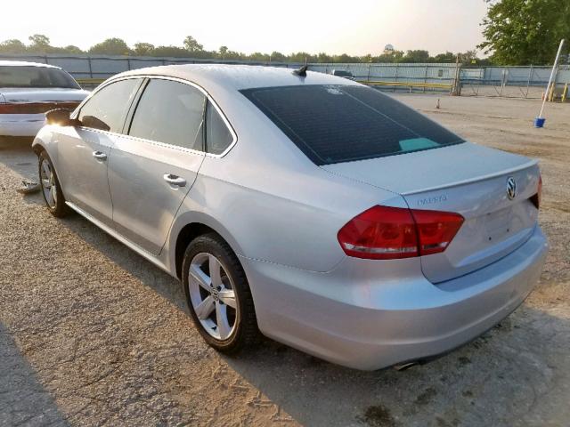 1VWBP7A36DC016775 - 2013 VOLKSWAGEN PASSAT SE SILVER photo 3