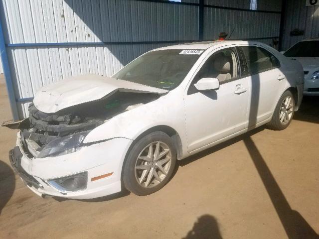 3FAHP0CG9CR144180 - 2012 FORD FUSION SEL WHITE photo 2