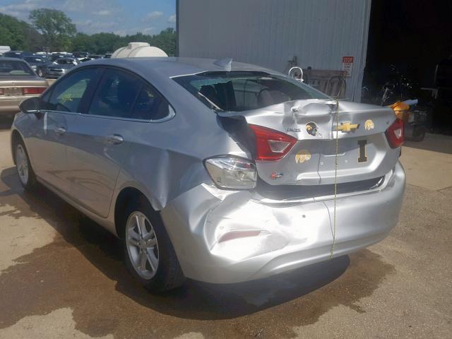 1G1BE5SM9J7234209 - 2018 CHEVROLET CRUZE LT SILVER photo 3