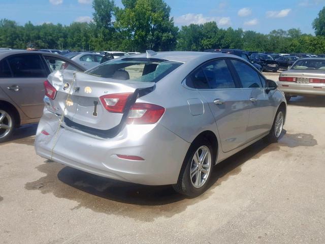 1G1BE5SM9J7234209 - 2018 CHEVROLET CRUZE LT SILVER photo 4