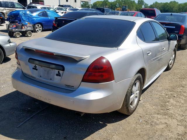 2G2WP552681101495 - 2008 PONTIAC GRAND PRIX SILVER photo 4