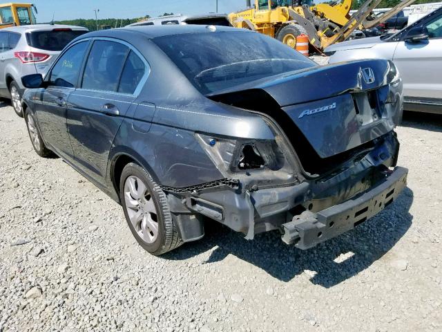 1HGCP2F82AA050963 - 2010 HONDA ACCORD EXL GRAY photo 3