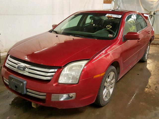3FAHP08Z78R224059 - 2008 FORD FUSION SEL RED photo 2