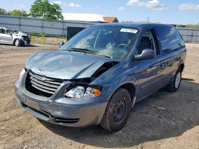 1A4GP45R96B549194 - 2006 CHRYSLER TOWN & COU BLUE photo 2