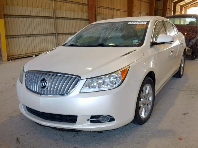 1G4GC5ER5CF184875 - 2012 BUICK LACROSSE WHITE photo 2