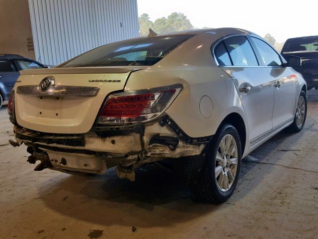 1G4GC5ER5CF184875 - 2012 BUICK LACROSSE WHITE photo 4