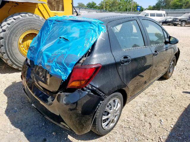 VNKKTUD32FA043163 - 2015 TOYOTA YARIS BLACK photo 4