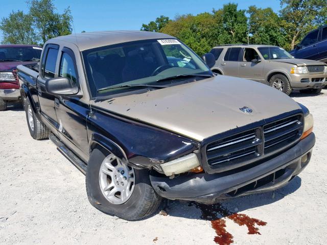 1D7HG48N83S115370 - 2003 DODGE DAKOTA QUA BLACK photo 1