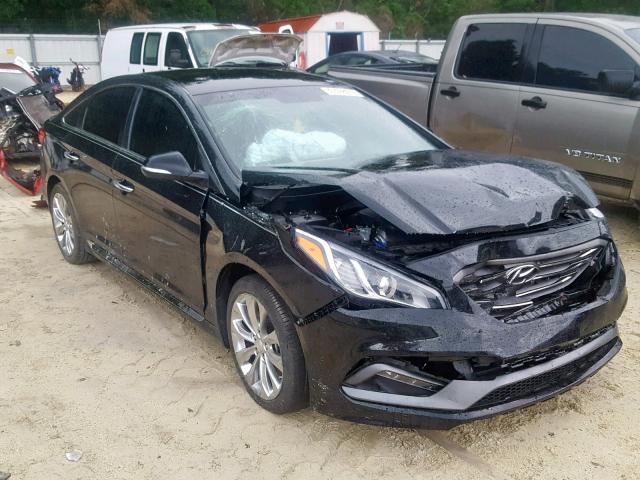 5NPE34AB9FH196133 - 2015 HYUNDAI SONATA SPO BLACK photo 1