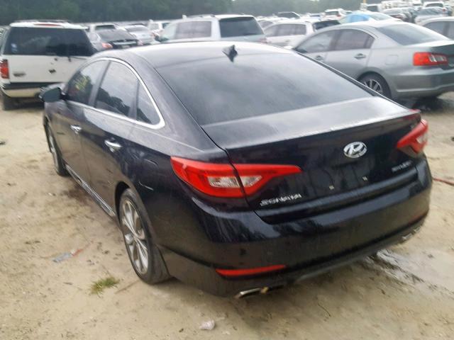 5NPE34AB9FH196133 - 2015 HYUNDAI SONATA SPO BLACK photo 3