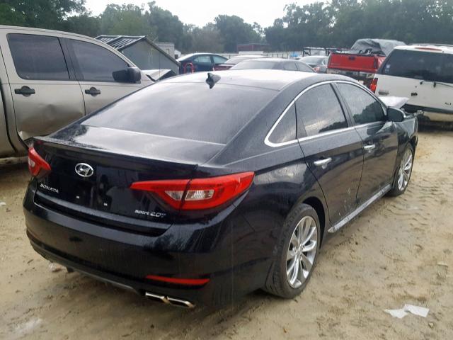 5NPE34AB9FH196133 - 2015 HYUNDAI SONATA SPO BLACK photo 4