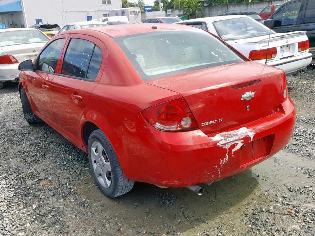 1G1AL58F087106042 - 2008 CHEVROLET COBALT LT RED photo 3