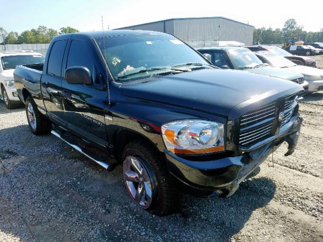 1D7HU18296S635174 - 2006 DODGE RAM 1500 S BLACK photo 1