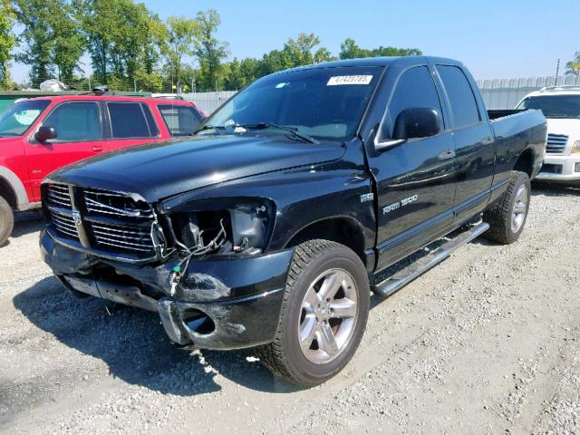 1D7HU18296S635174 - 2006 DODGE RAM 1500 S BLACK photo 2