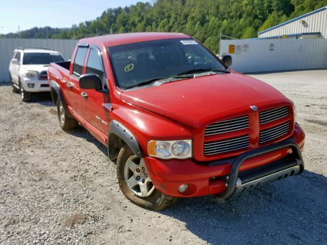 1D7HU18N65S302407 - 2005 DODGE RAM 1500 S RED photo 1