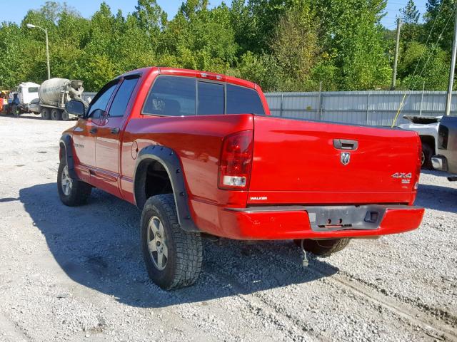 1D7HU18N65S302407 - 2005 DODGE RAM 1500 S RED photo 3