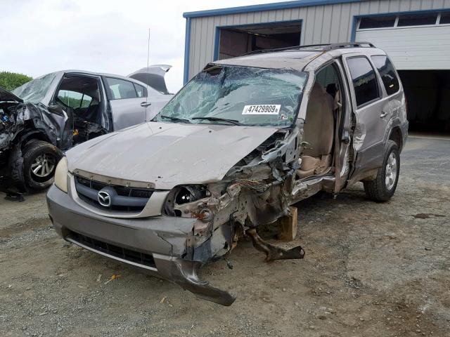 4F2YU08151KM07399 - 2001 MAZDA TRIBUTE LX BEIGE photo 2