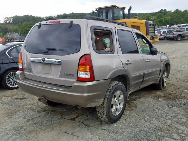 4F2YU08151KM07399 - 2001 MAZDA TRIBUTE LX BEIGE photo 4