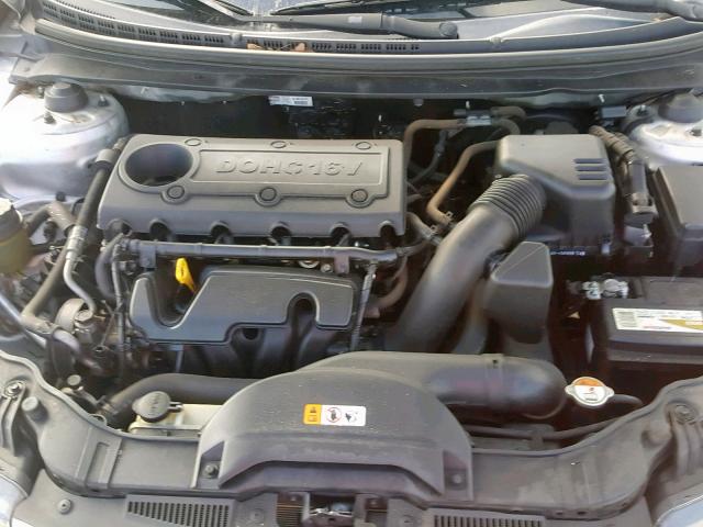 KNAFU4A28D5647094 - 2013 KIA FORTE EX SILVER photo 7