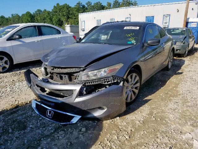 1HGCS22808A012842 - 2008 HONDA ACCORD EXL GRAY photo 2