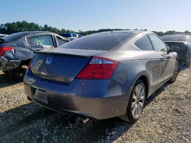 1HGCS22808A012842 - 2008 HONDA ACCORD EXL GRAY photo 4