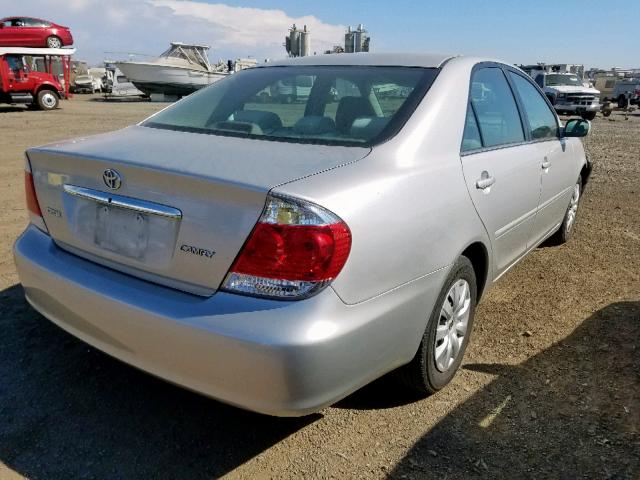 4T1BE32K25U981289 - 2005 TOYOTA CAMRY LE SILVER photo 4