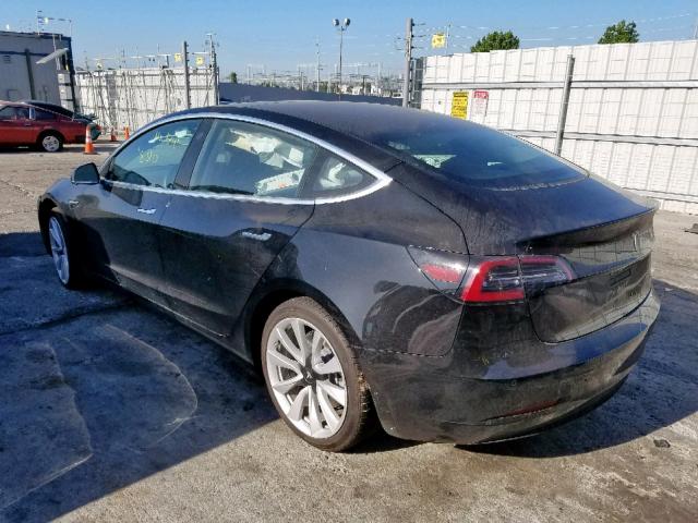 5YJ3E1EA0JF126562 - 2018 TESLA MODEL 3 BLACK photo 3