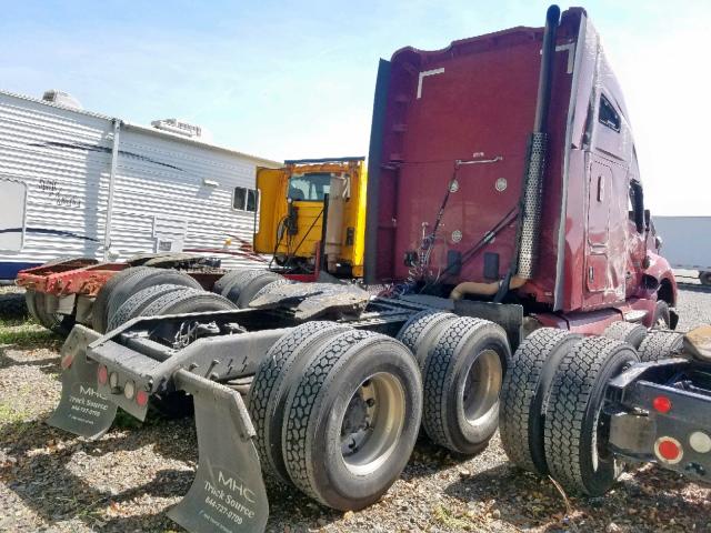 1XKYD49X2FJ452571 - 2015 KENWORTH CONSTRUCTI MAROON photo 4