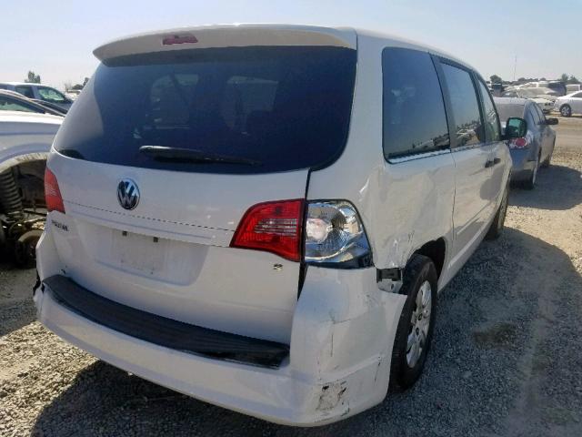 2V8HW44119R574772 - 2009 VOLKSWAGEN ROUTAN S WHITE photo 4