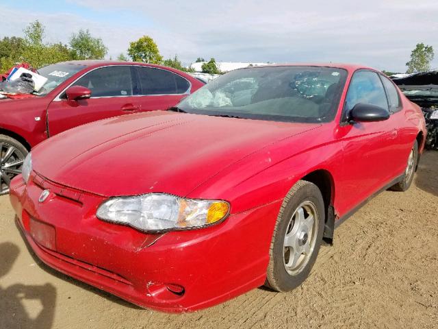 2G1WW12EX59205094 - 2005 CHEVROLET MONTE CARL RED photo 2