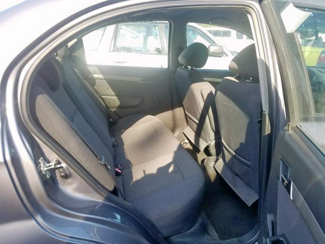 KL1TD56677B153023 - 2007 CHEVROLET AVEO BASE ნაცრისფერი ფოტო 6