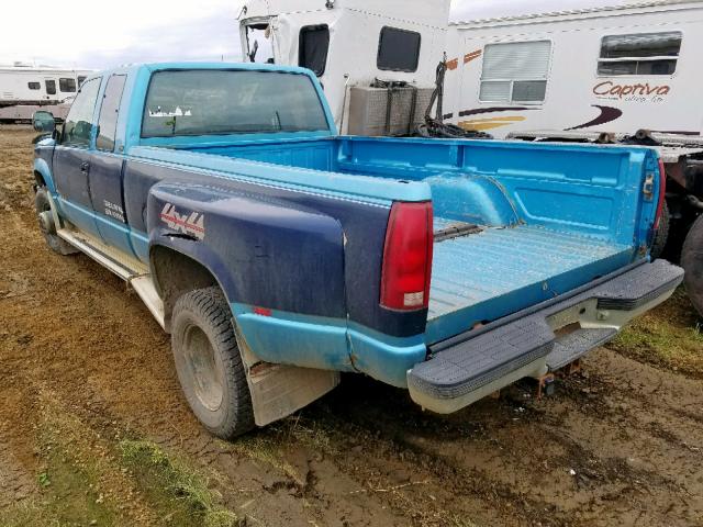 1GTHK39F5PE557571 - 1993 GMC SIERRA K35 BLUE photo 3