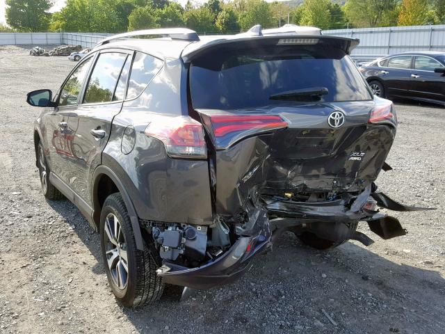 JTMRFREV7JJ720146 - 2018 TOYOTA RAV4 ADVEN GRAY photo 3