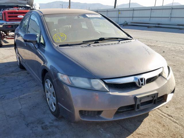 19XFA16539E018514 - 2009 HONDA CIVIC LX GRAY photo 1