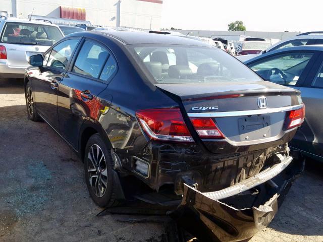 2HGFB2F91DH585938 - 2013 HONDA CIVIC EXL 黑色 照片 3