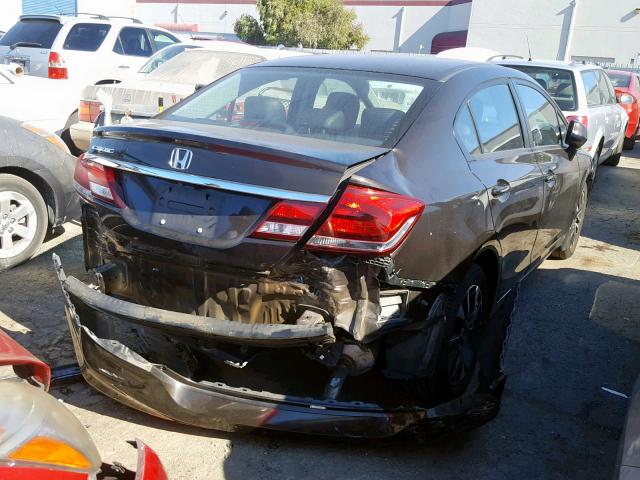 2HGFB2F91DH585938 - 2013 HONDA CIVIC EXL 黑色 照片 4