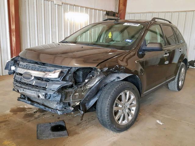 2FMDK3JCXBBB07382 - 2011 FORD EDGE SEL GRAY photo 2