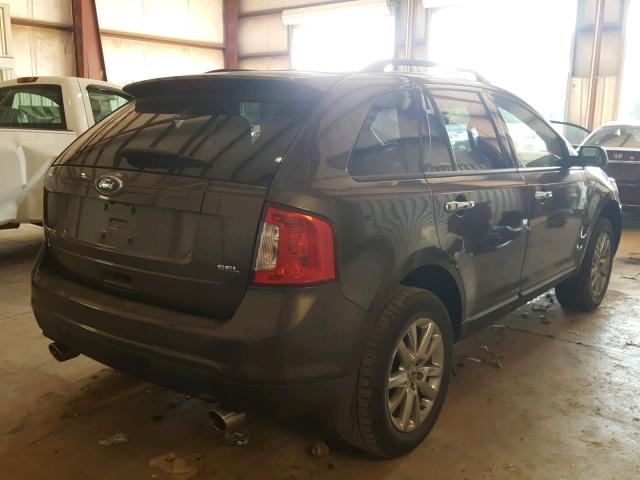 2FMDK3JCXBBB07382 - 2011 FORD EDGE SEL GRAY photo 4