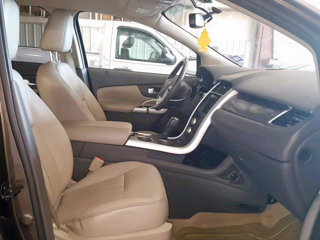 2FMDK3JCXBBB07382 - 2011 FORD EDGE SEL GRAY photo 5